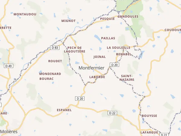 Plan de Montfermier
