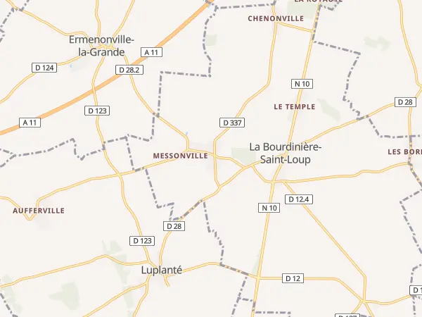 Plan de La Bourdinière-Saint-Loup