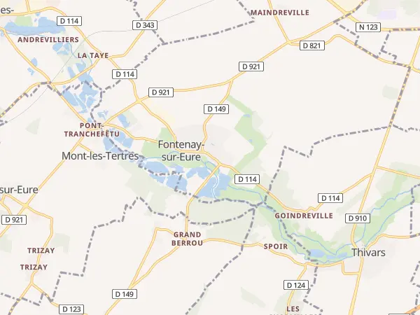 Plan de Fontenay-sur-Eure