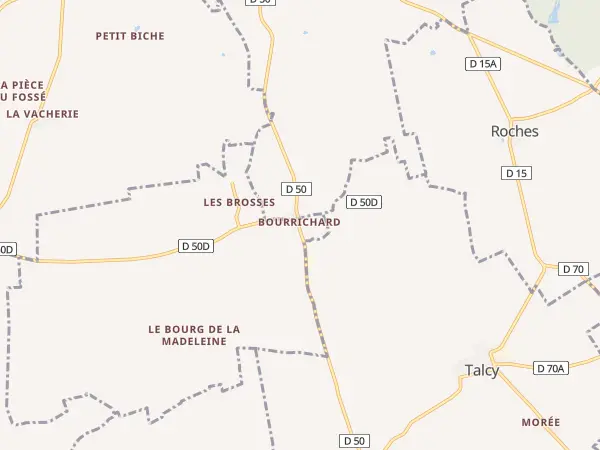 Plan de La Madeleine-Villefrouin