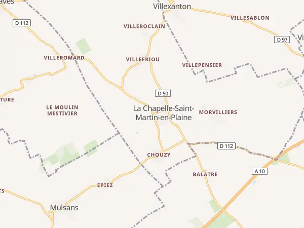 Plan de La Chapelle-Saint-Martin-en-Plaine