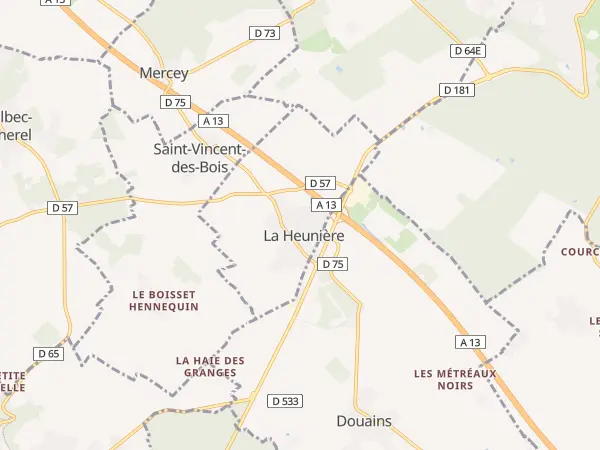 Plan de La Heunière