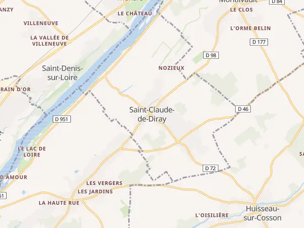 Plan de Saint-Claude-de-Diray