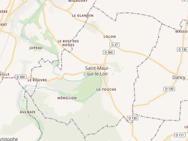 Plan de Saint-Maur-sur-le-Loir
