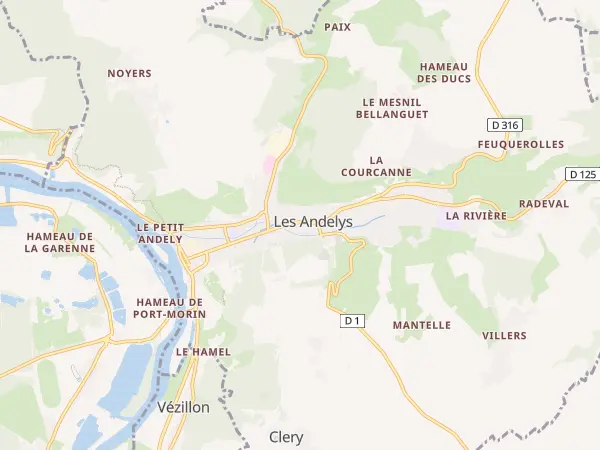 Plan des Andelys