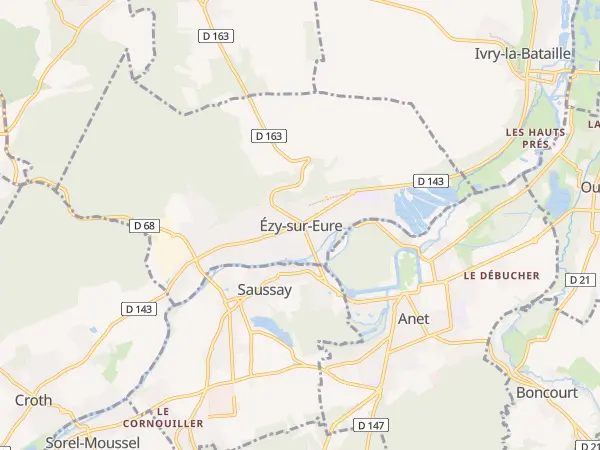 Plan de Ézy-sur-Eure