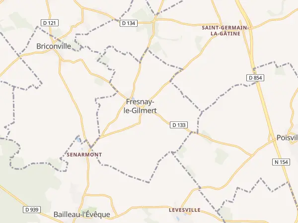 Plan de Fresnay-le-Gilmert