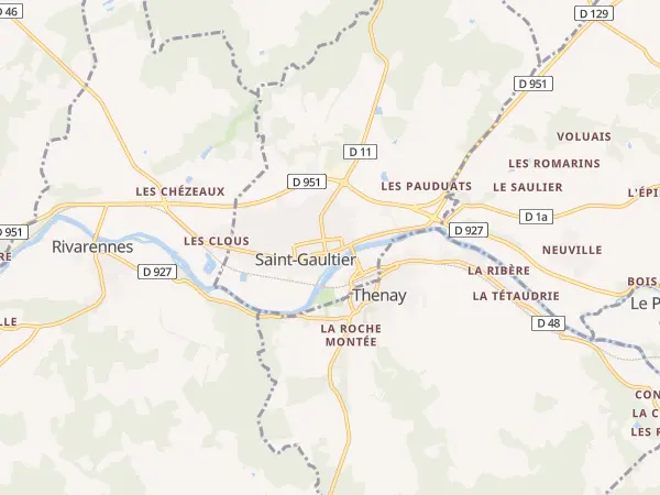 Plan de Saint-Gaultier