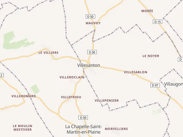 Plan de Villexanton