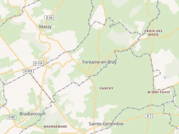 Plan de Fontaine-en-Bray