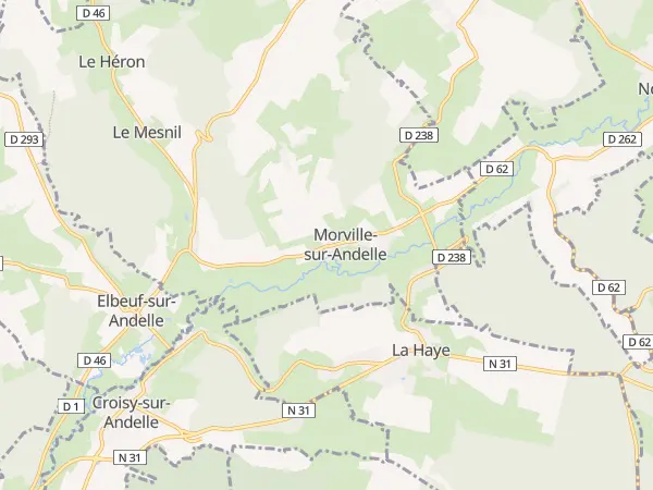 Plan de Morville-le-Héron