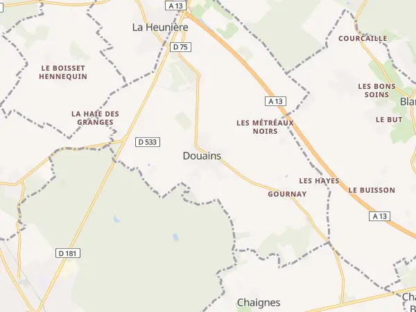 Plan de Douains