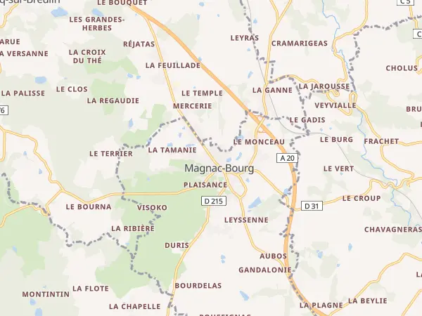 Plan de Magnac-Bourg
