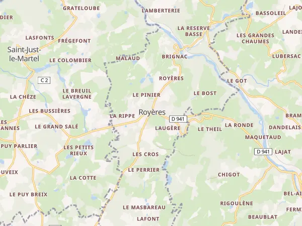 Plan de Royères
