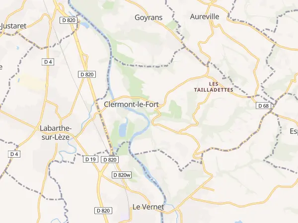 Plan de Clermont-le-Fort