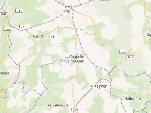Plan de La Chapelle-Saint-Ouen