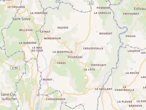 Plan de Voutezac