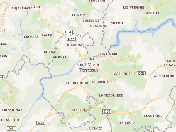 Plan de Saint-Martin-Terressus