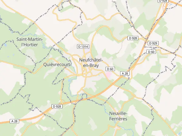 Plan de Neufchâtel-en-Bray