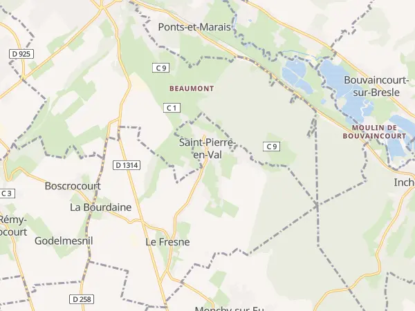 Plan de Saint-Pierre-en-Val