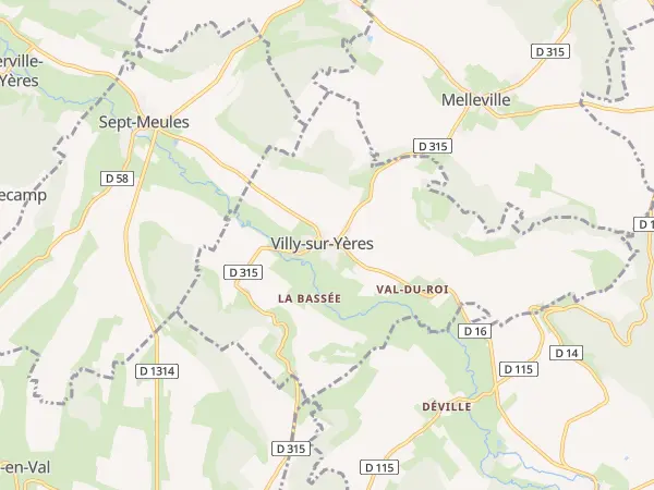 Plan de Villy-sur-Yères