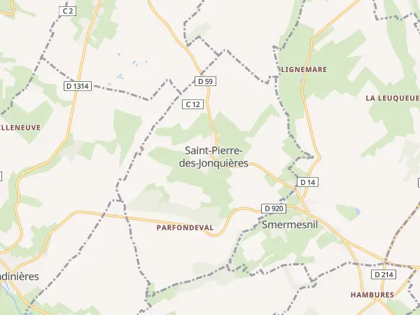 Plan de Saint-Pierre-des-Jonquières