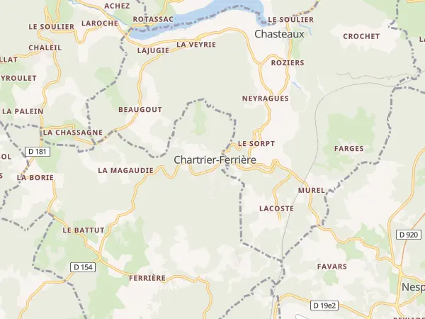 Plan de Chartrier-Ferrière