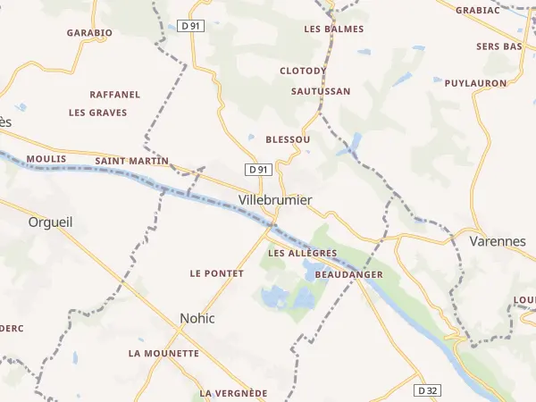 Plan de Villebrumier