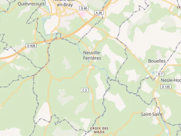Plan de Neuville-Ferrières