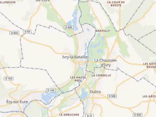 Plan de Ivry-la-Bataille
