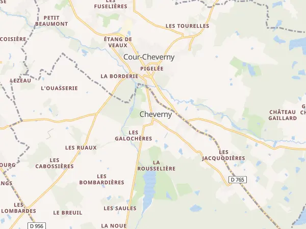 Plan de Cheverny