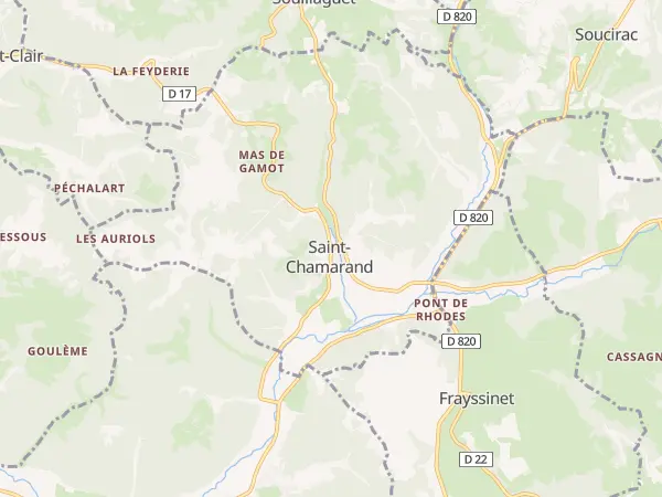 Plan de Saint-Chamarand