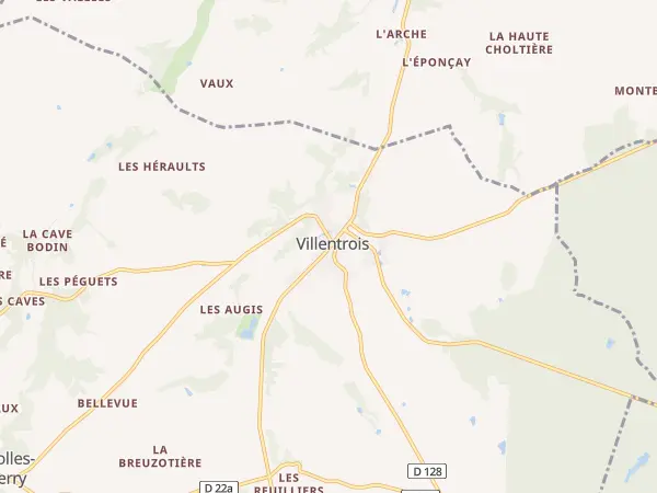 Plan de Villentrois-Faverolles-en-Berry