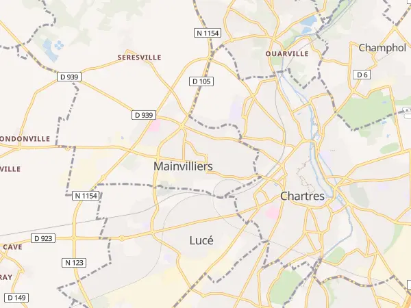 Plan de Mainvilliers