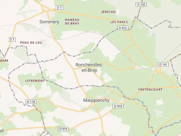 Plan de Roncherolles-en-Bray
