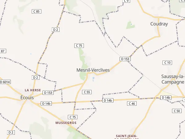 Plan de Mesnil-Verclives