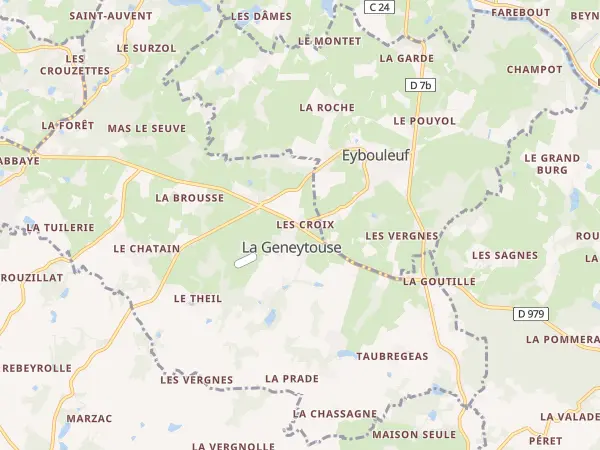 Plan de La Geneytouse