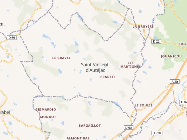Plan de Saint-Vincent-d’Autéjac