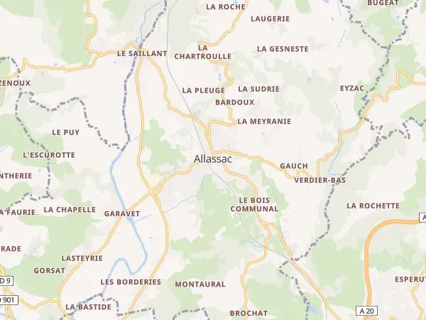 Plan de Allassac
