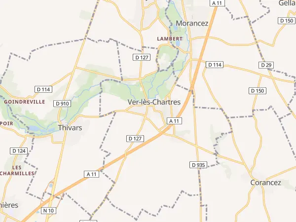 Plan de Ver-lès-Chartres