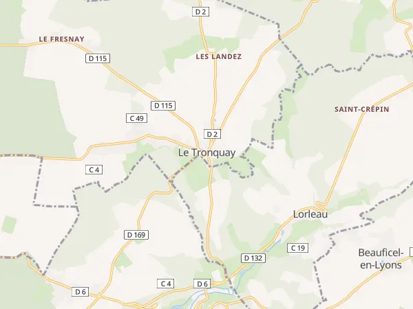 Plan du Tronquay