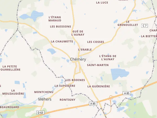 Plan de Chémery