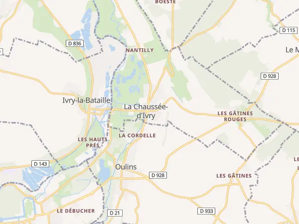 Plan de La Chaussée-d’Ivry