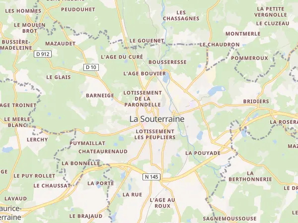 Plan de La Souterraine