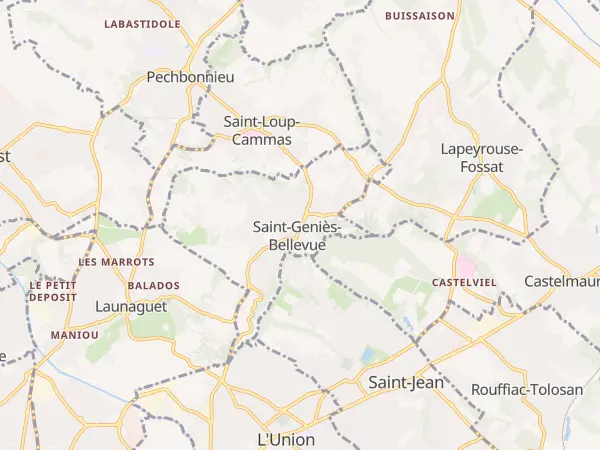 Plan de Saint-Geniès-Bellevue