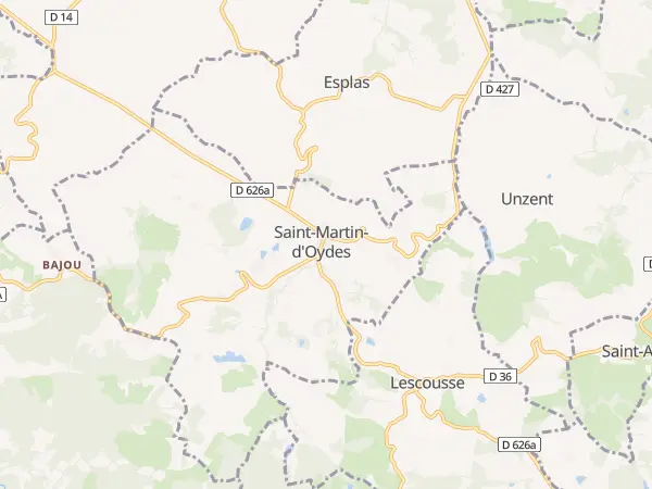 Plan de Saint-Martin-d’Oydes