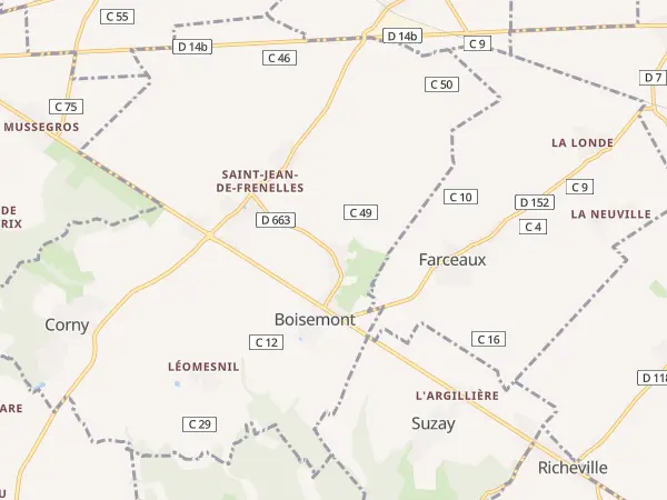Plan de Frenelles-en-Vexin