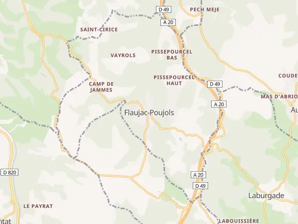 Plan de Flaujac-Poujols