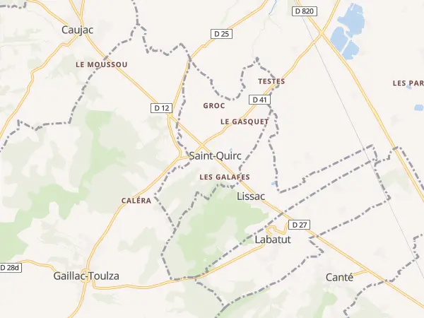 Plan de Saint-Quirc