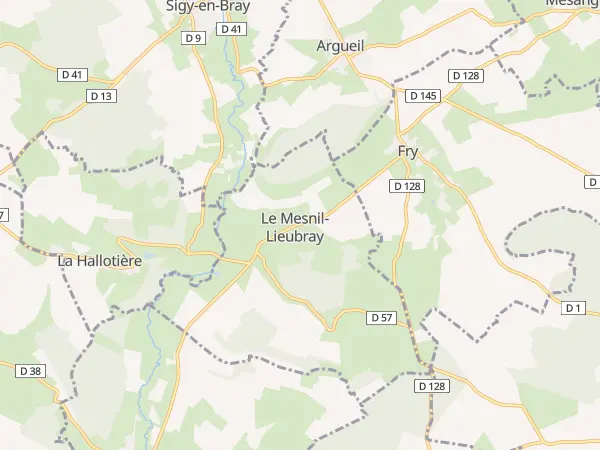Plan du Mesnil-Lieubray